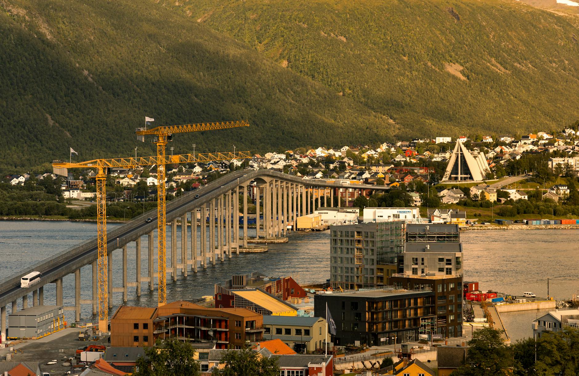 Tromsø city with Arctic Cathedral